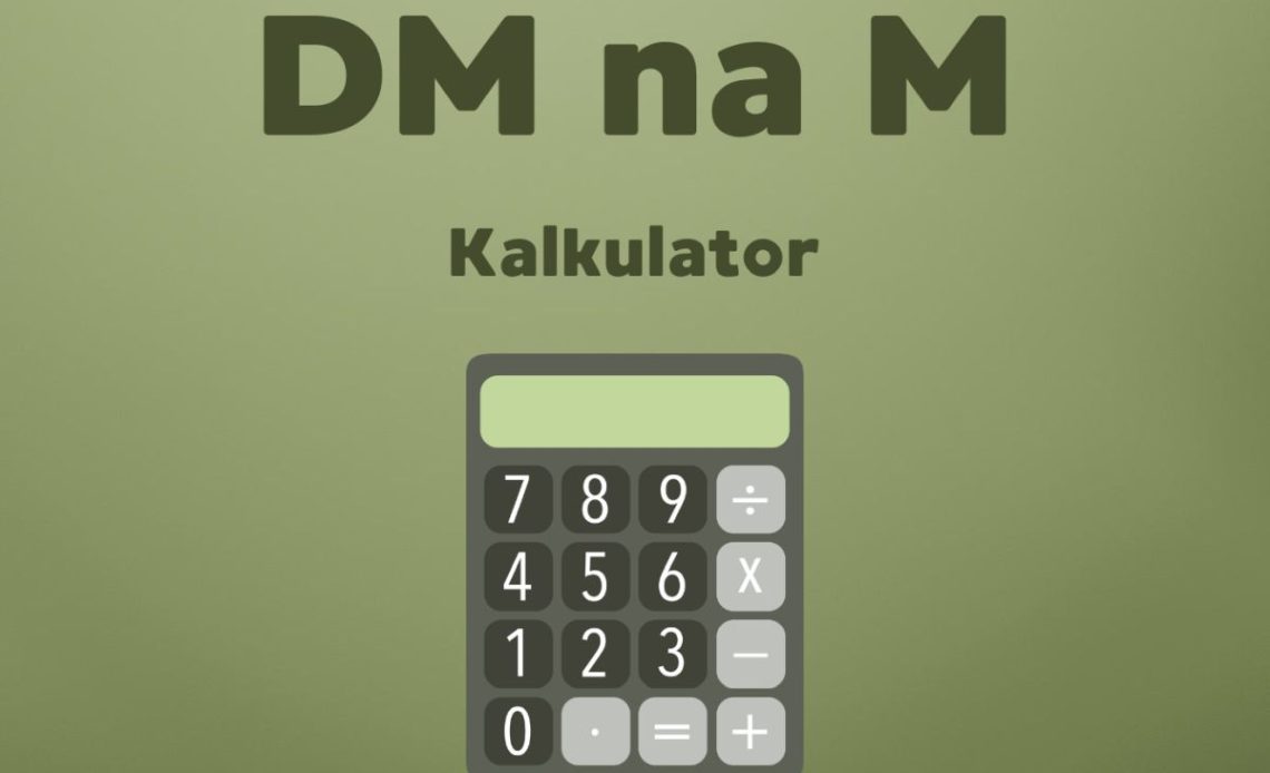 Przelicznik dm na m - kalkulator