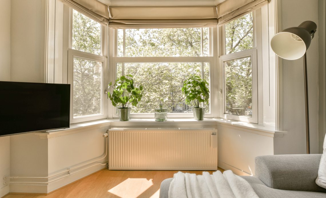 salon z wykuszem