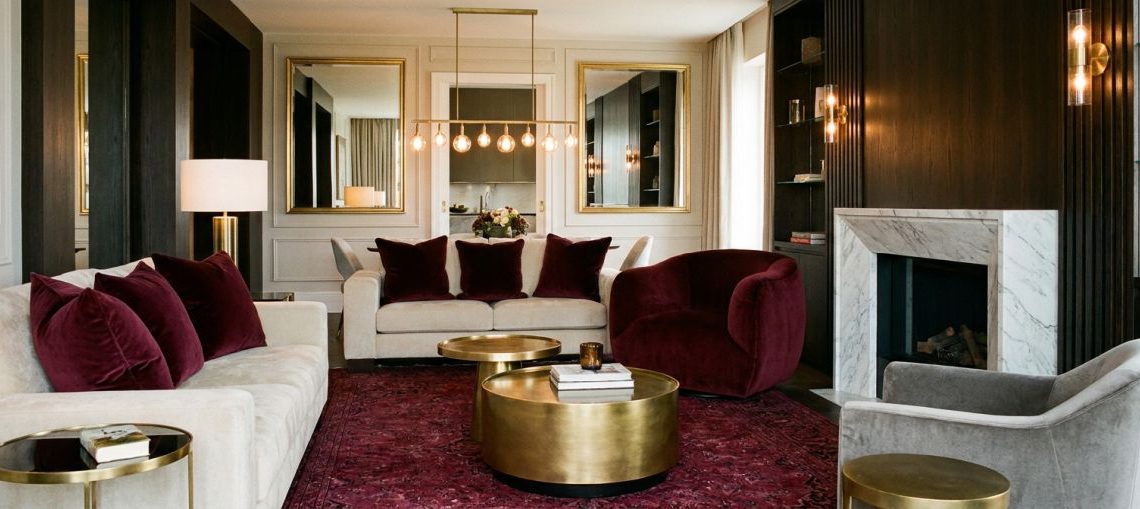 burgund w salonie